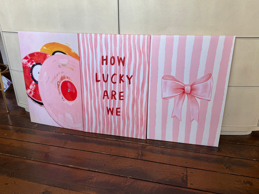 24x16” pink canvas prints 🎀
