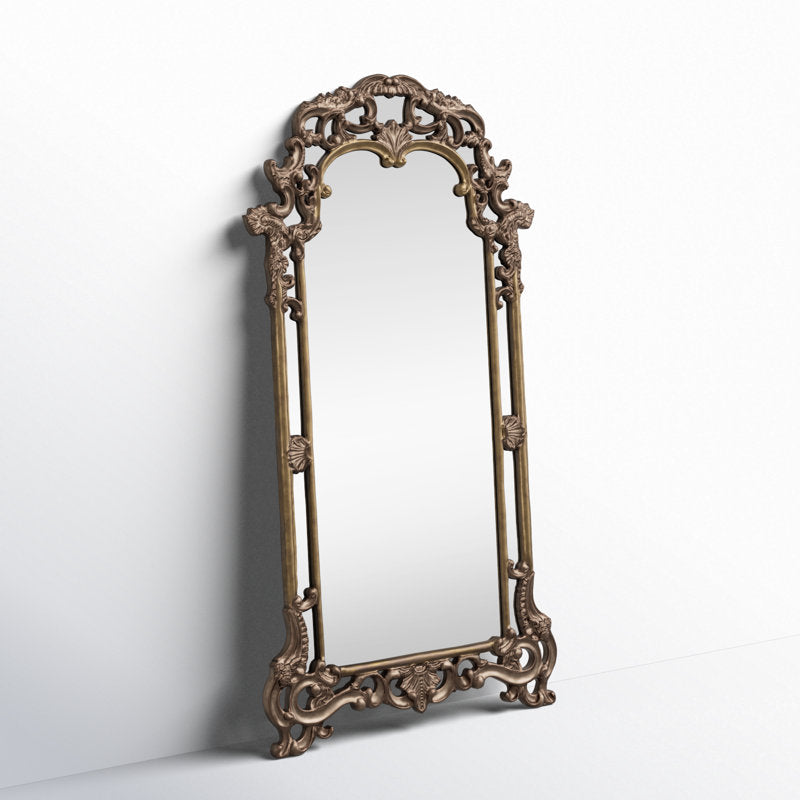 Kelly Clarkson Home ornate arched bronze full-length floor mirror