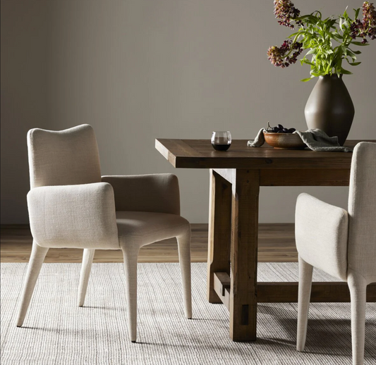 Four Hands linen dining / accent chair 🦢