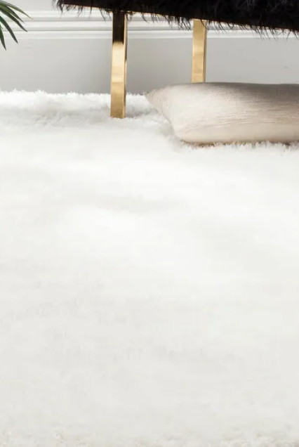 6x9 handmade luxe shaggy 3 inch-thick rug ☁️