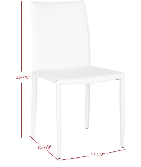 Faux white crocodile dining chairs 🐊