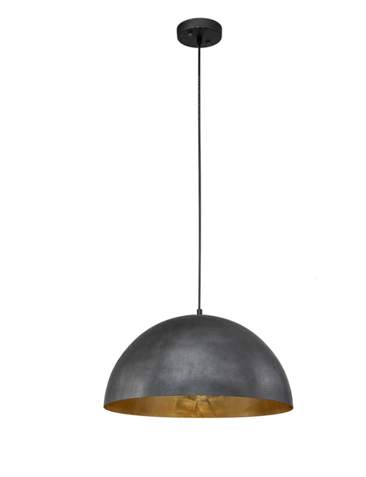 Industrial oversized 15" large metal dome pendant💡