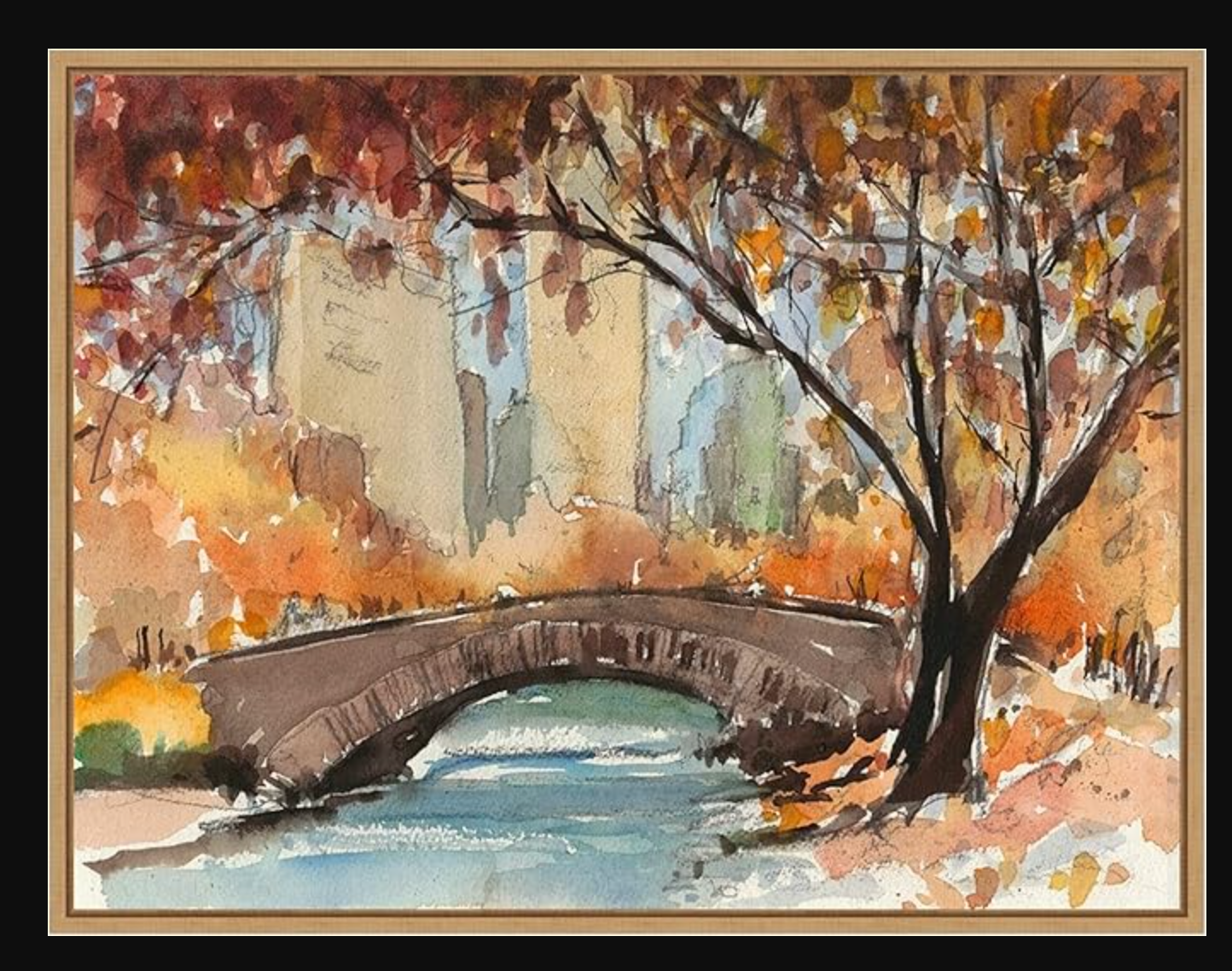 Autumn in New York 18x24 canvas 🍁🍂
