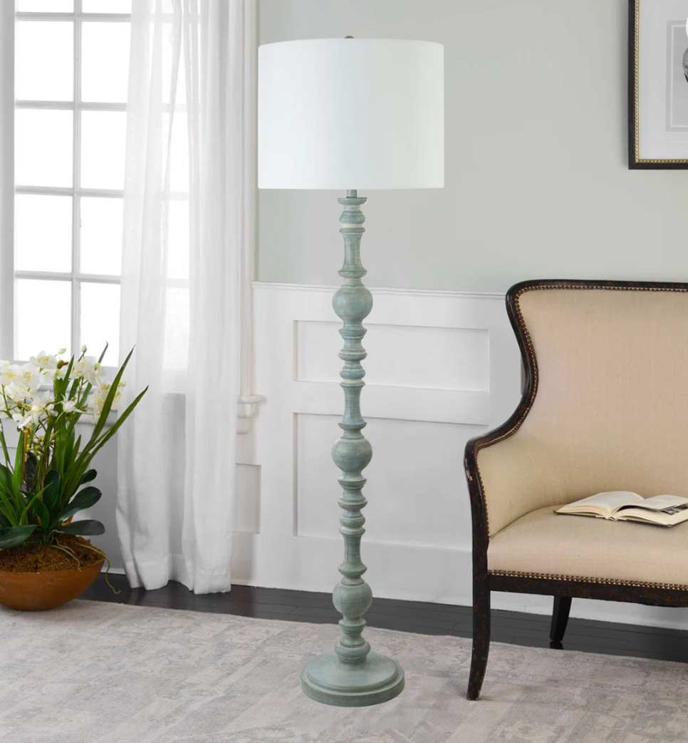 Blue resin floor lamp 💡