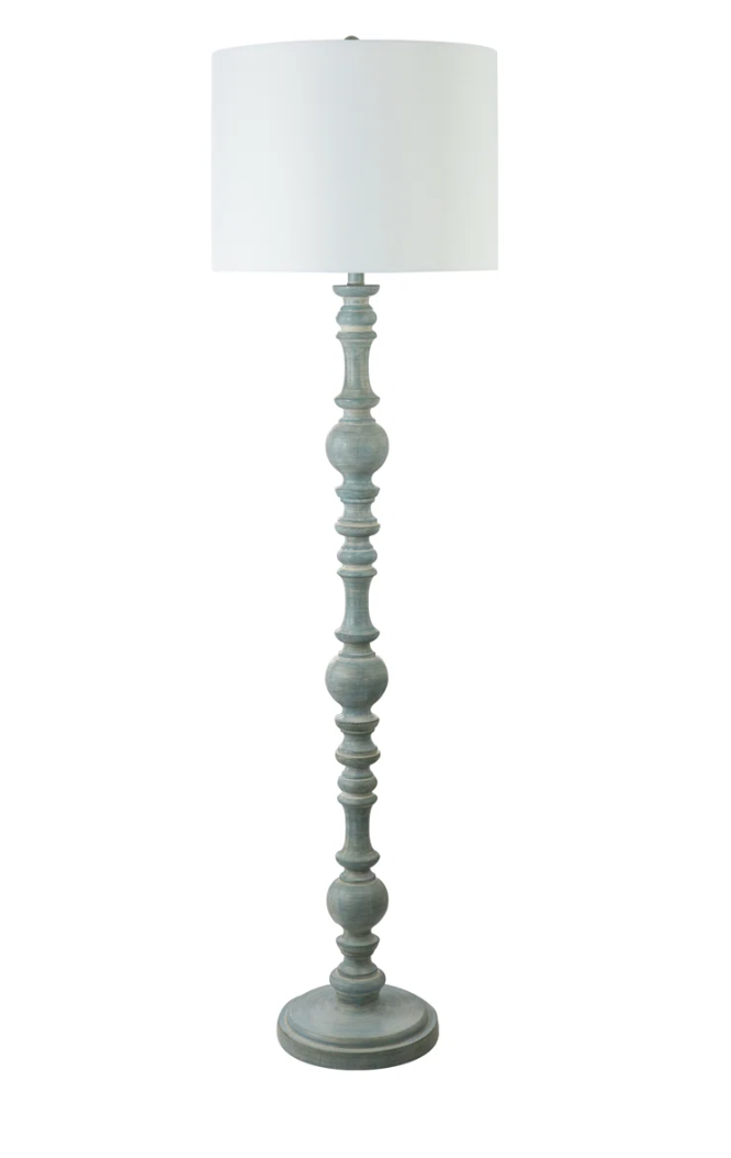 Blue resin floor lamp 💡