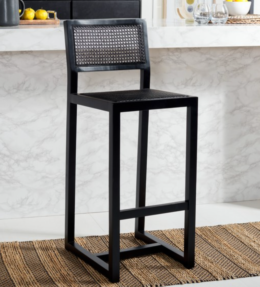 Black rattan barheight barstool 🖤🥂