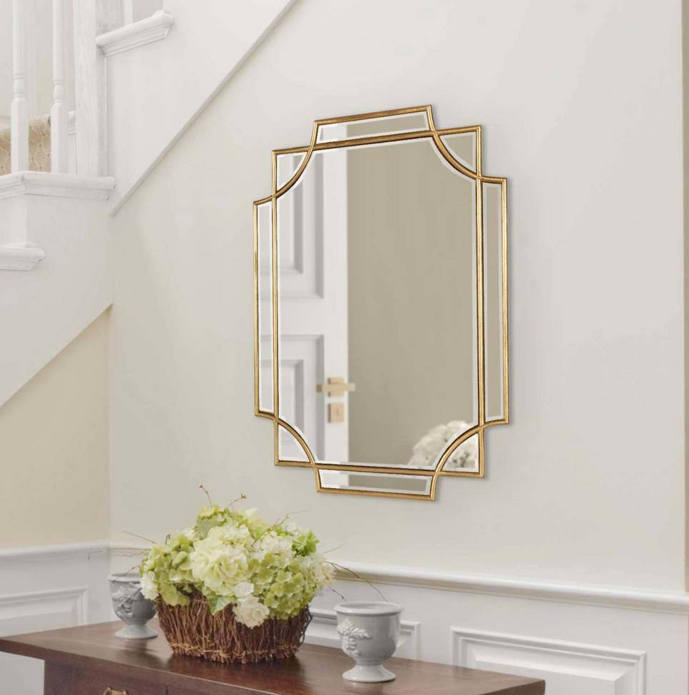 Chic, glam 18x24 gold wall mirror 🪞