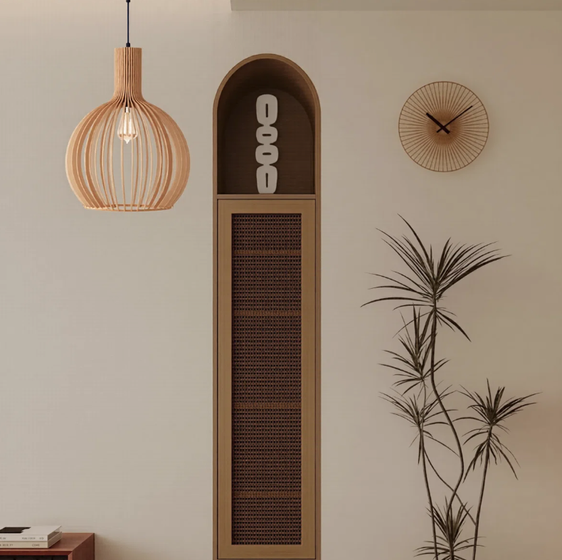 Wood 18.5" 1-light natural ceiling pendant 🌻