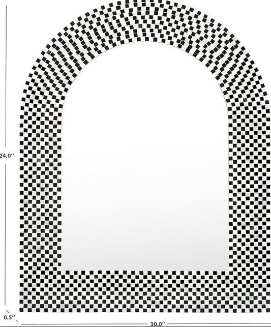 Arch checkered 30x24 mirror🍸