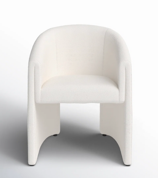 Four Hands white boucle accent chair 🤍