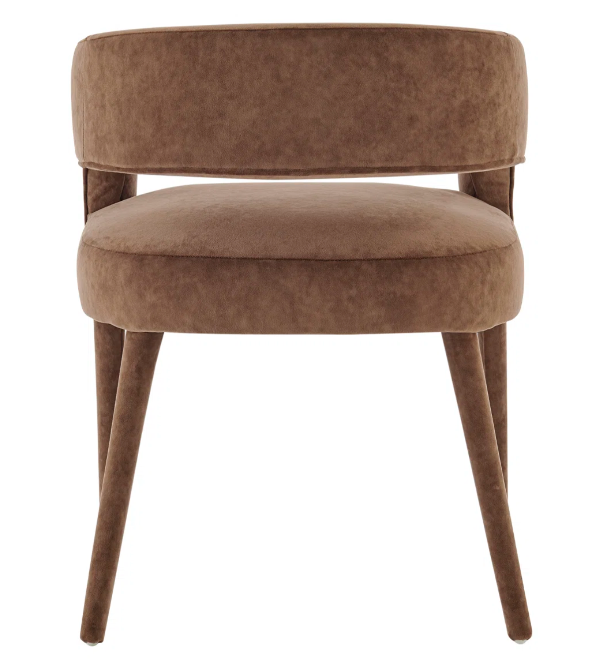 Modern brown velvet accent chair 🤎