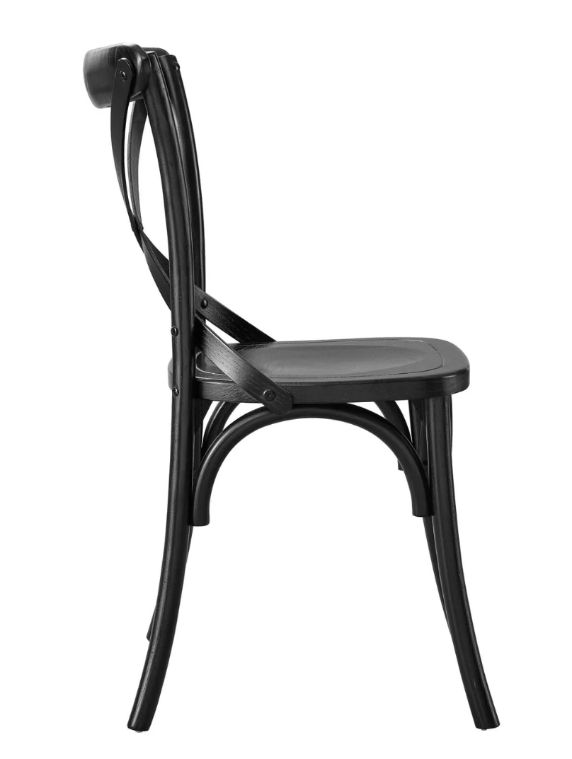 Black crossback wood dining chair 🖤