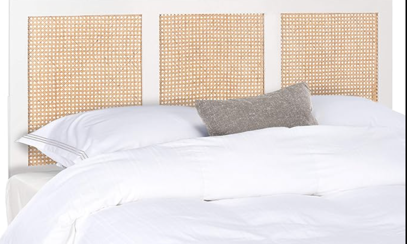 Natural cane twin headboard platform 🪴