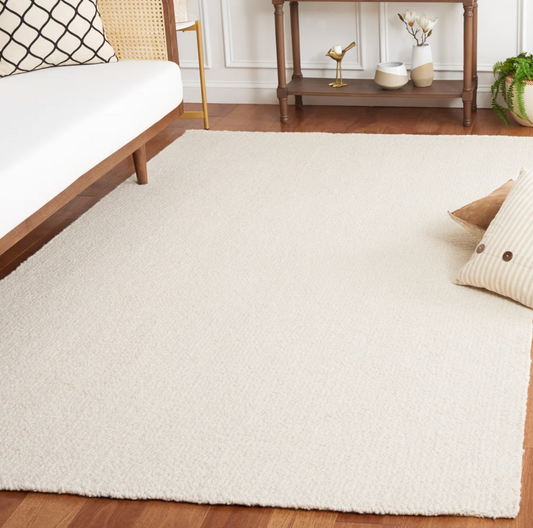 6x9 handtufted, super soft ivory wool rug 🪴