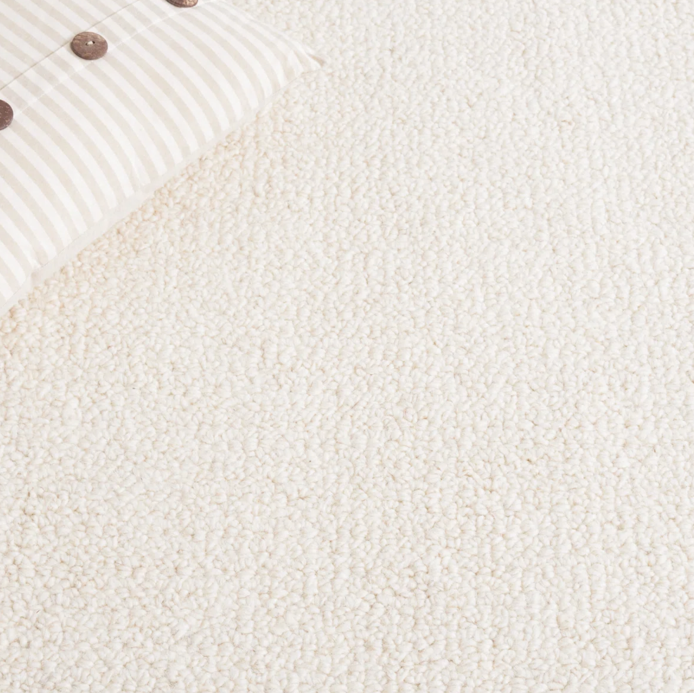6x9 handtufted, super soft ivory wool rug 🪴