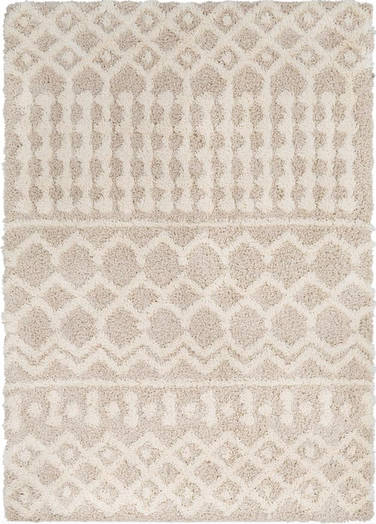 5x7 Moroccan shag beige & ivory rug 🧿