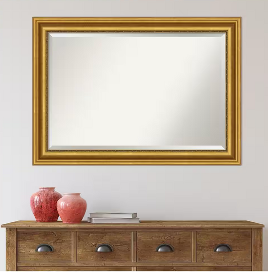 Parlor gold 30x42 framed wall mirror 👑