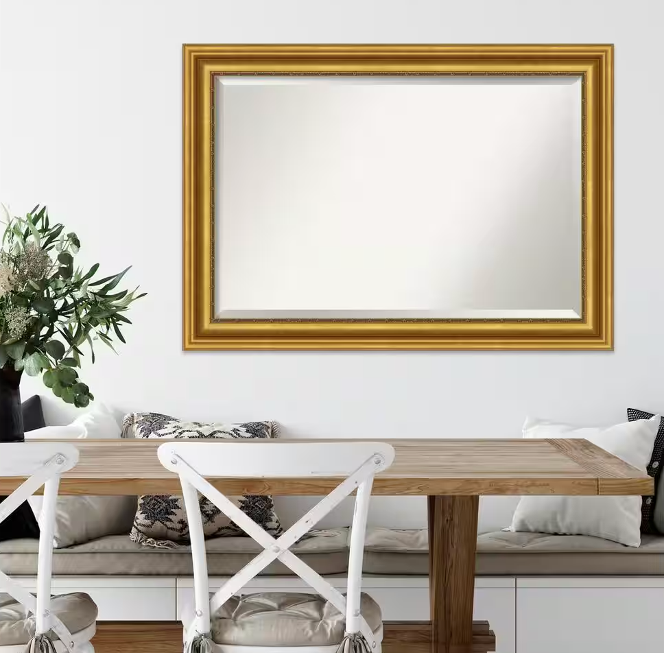 Parlor gold 30x42 framed wall mirror 👑
