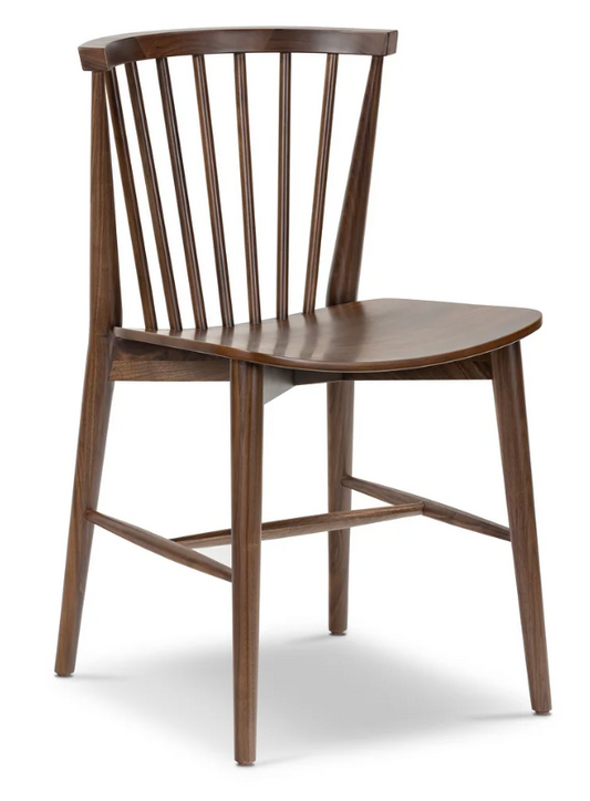 Spindled walnut Poly & Bark wood Ligna dining chair 🤎
