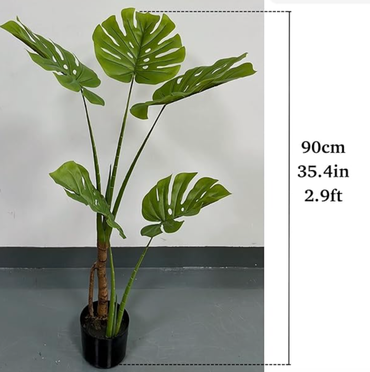 2 pack of faux 3ft monstera trees 🌿
