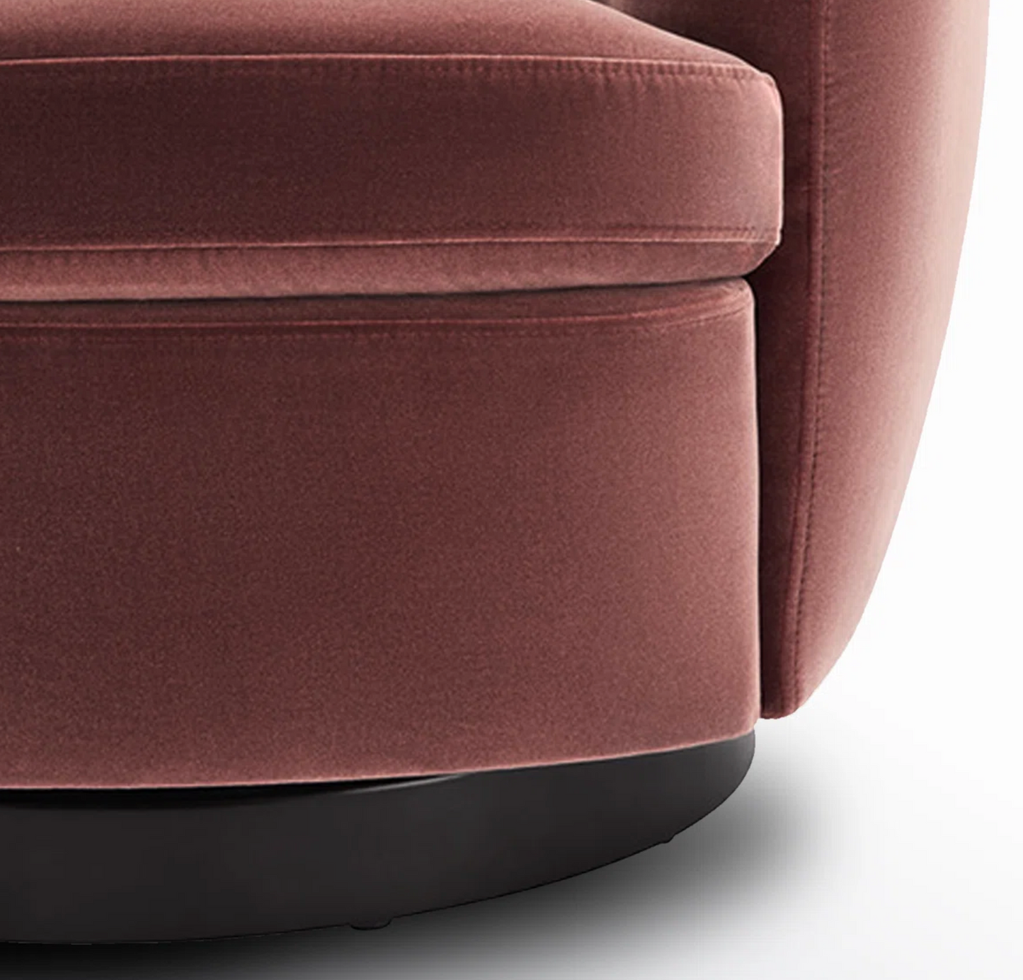 Blush Upholstered Swivel Barrel Chair🪷