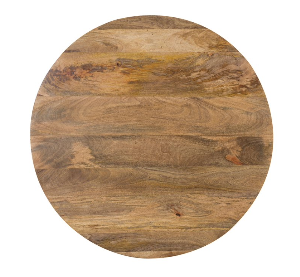 Natural mango wood drum coffee table 🍵