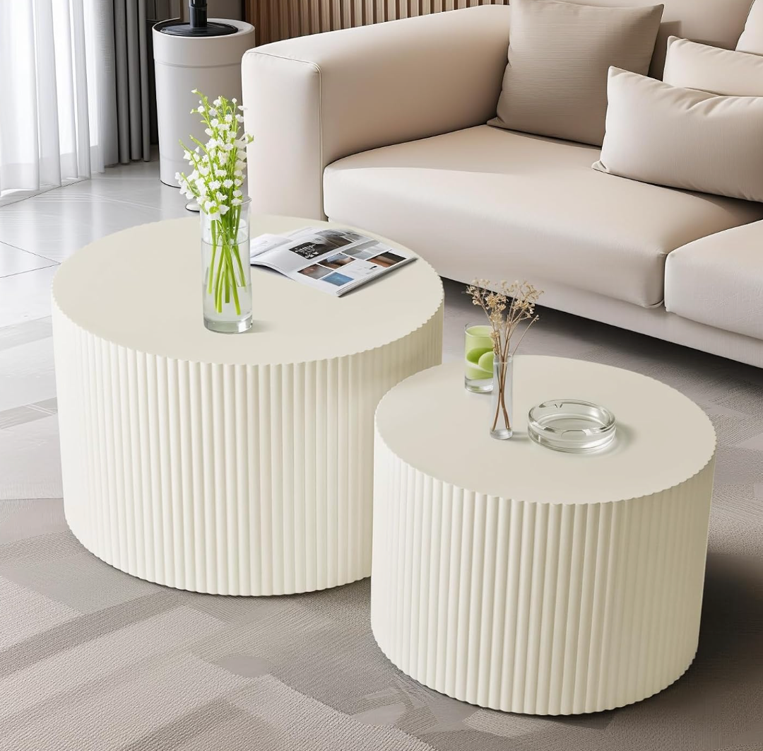 White nesting coffee table set 🍵