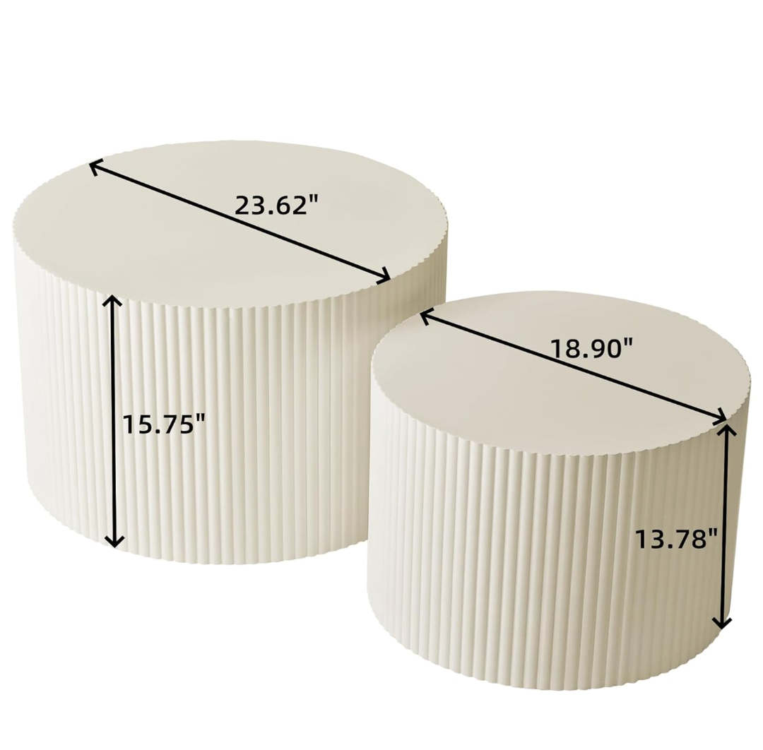 White nesting coffee table set 🍵
