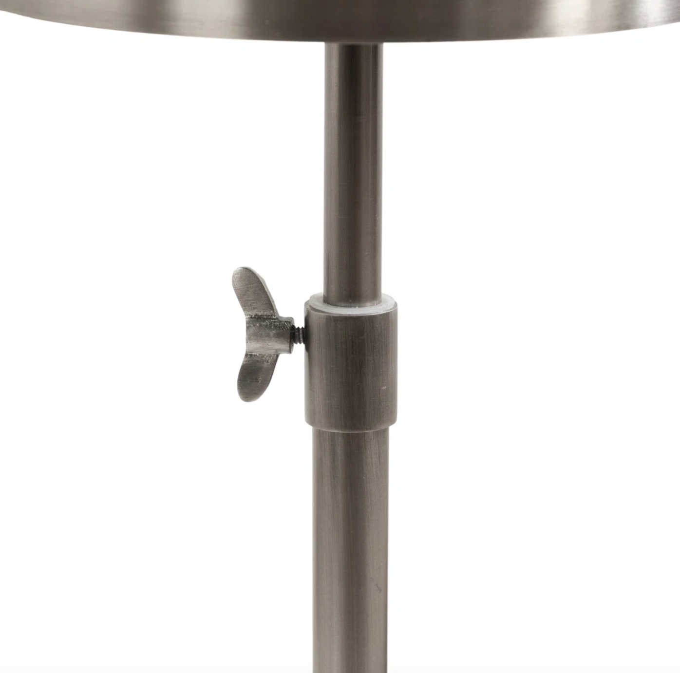 Adjustable grey pedestal end table 🍷