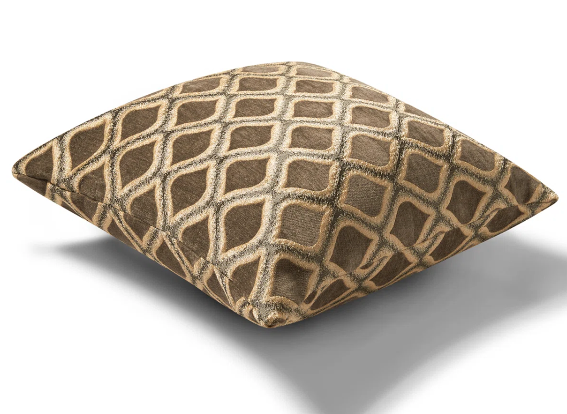 Geometric brown & beige pillow 🤎
