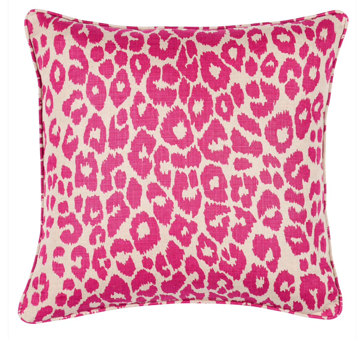 Fuschia leopard 18" square pillow 🩷
