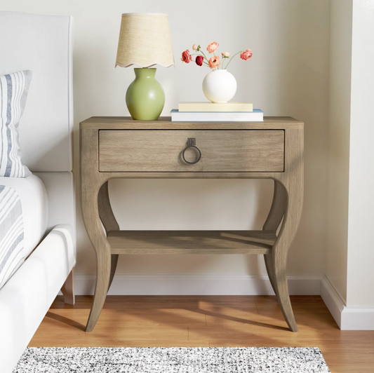 Light brown 1-drawer nightstand 🌼