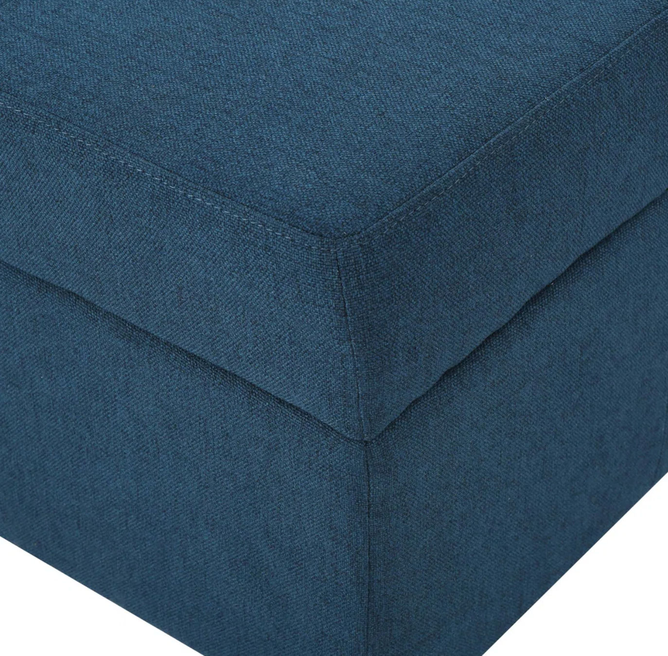 Blue tufted ottoman w/ storage 🦋