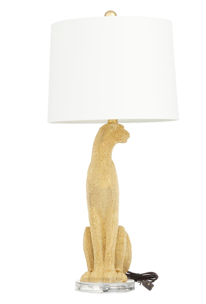 Gold leopard 29" table lamp 🐆