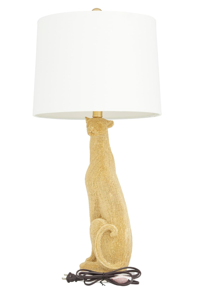 Gold leopard 29" table lamp 🐆