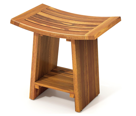 Teak shower 12x18 water-proof bench 💧