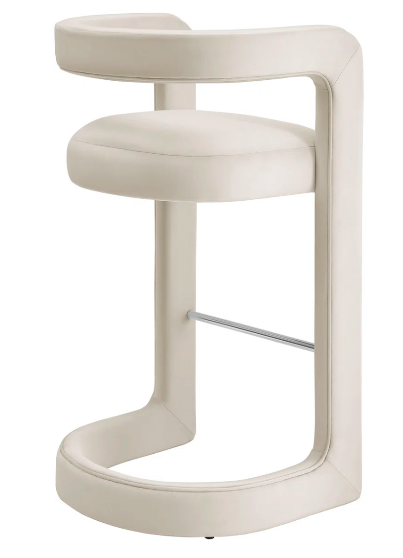 Modern velvet alabaster barstool 🍷