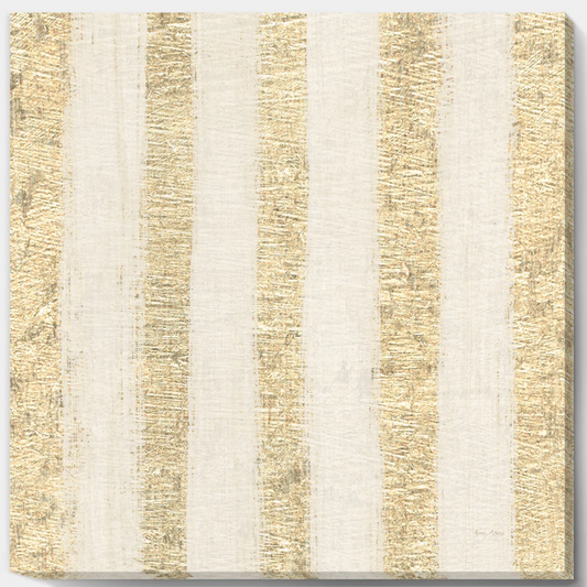 Gold Glam Stripe Pattern 3 piece canvas print 💫