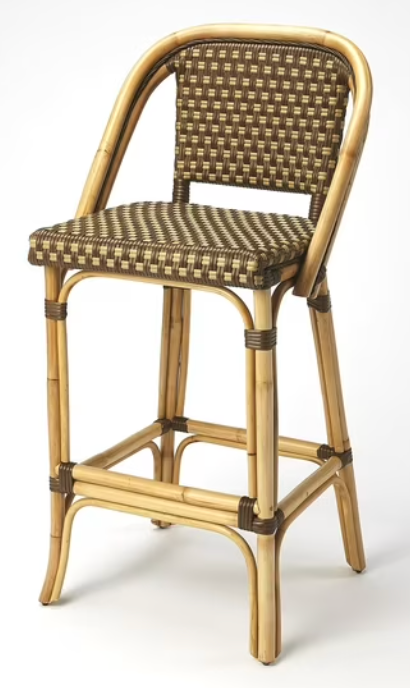 Brown Rattan Bar Stool🍻