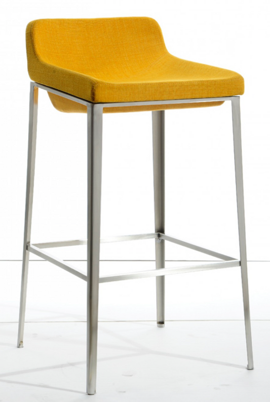 Modern Yellow Barstool w/ Steel Legs🍾