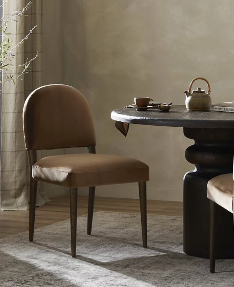 Four Hands Modern Coco & Burnt Oak Dining Chair🥂