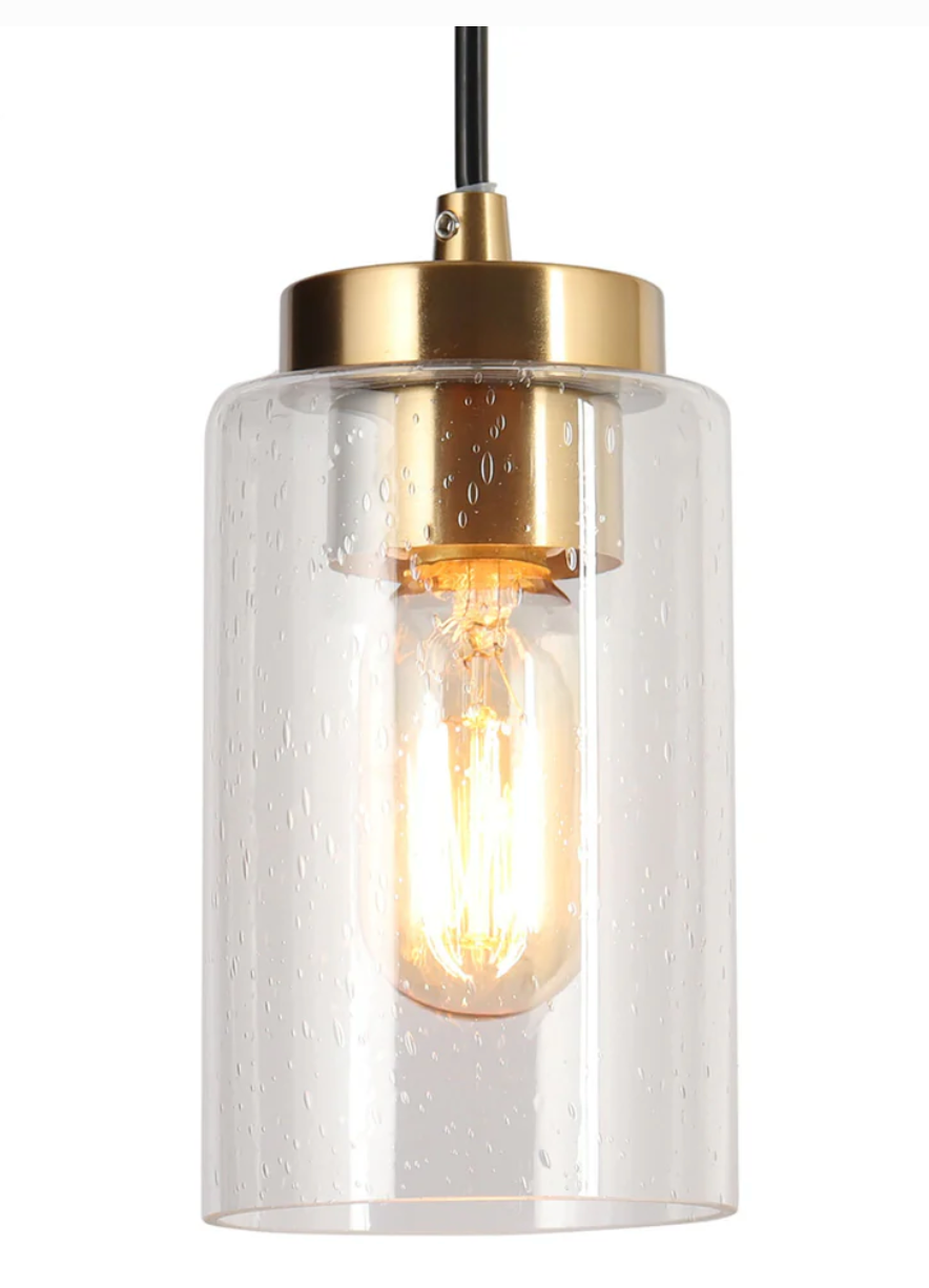 Gold  5" wide mini pendant ✨