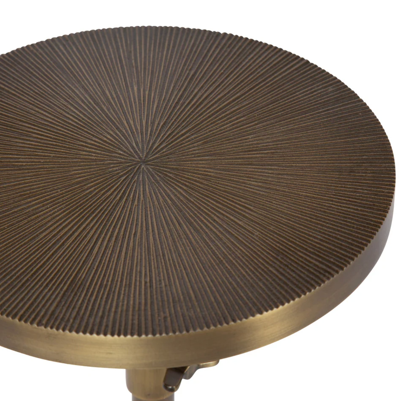 Adjustable brass metal end table ⚜️