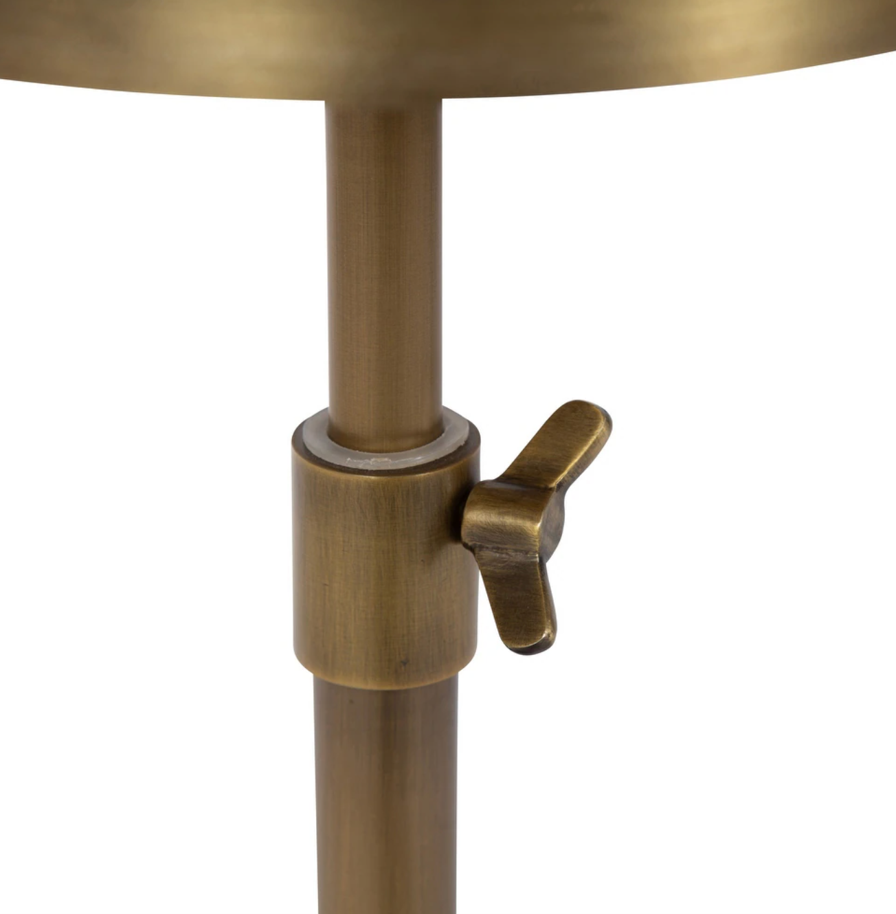 Adjustable brass metal end table ⚜️