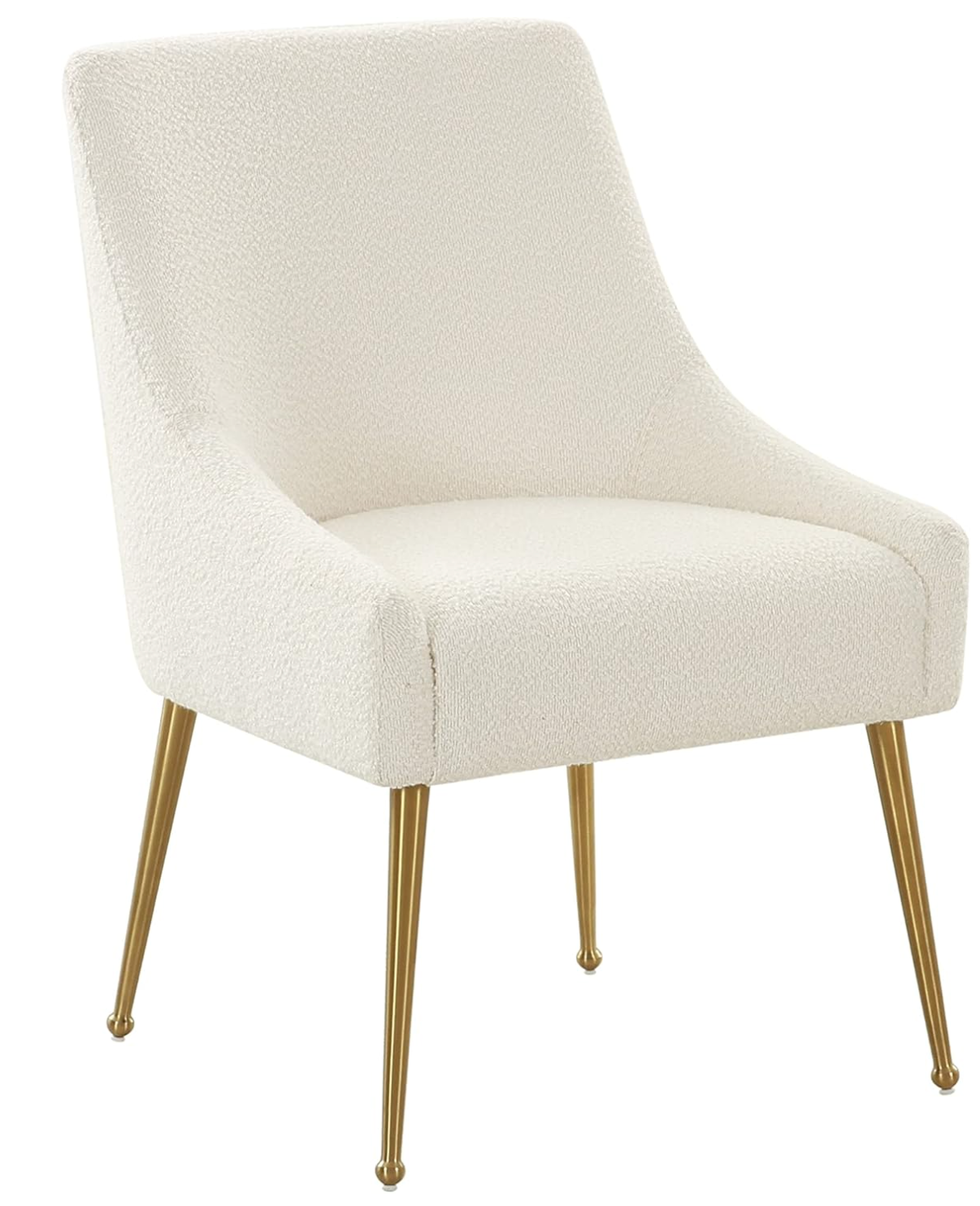 Cream & gold boucle accent or desk chair🥂