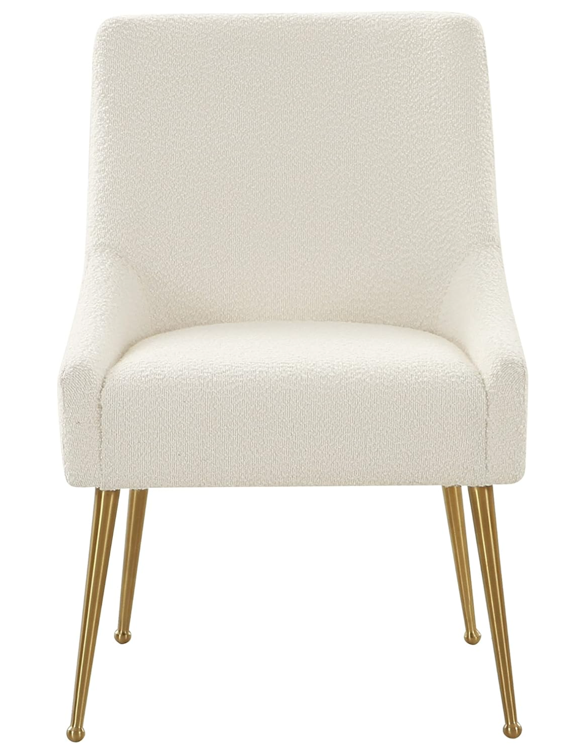 Cream & gold boucle accent or desk chair🥂