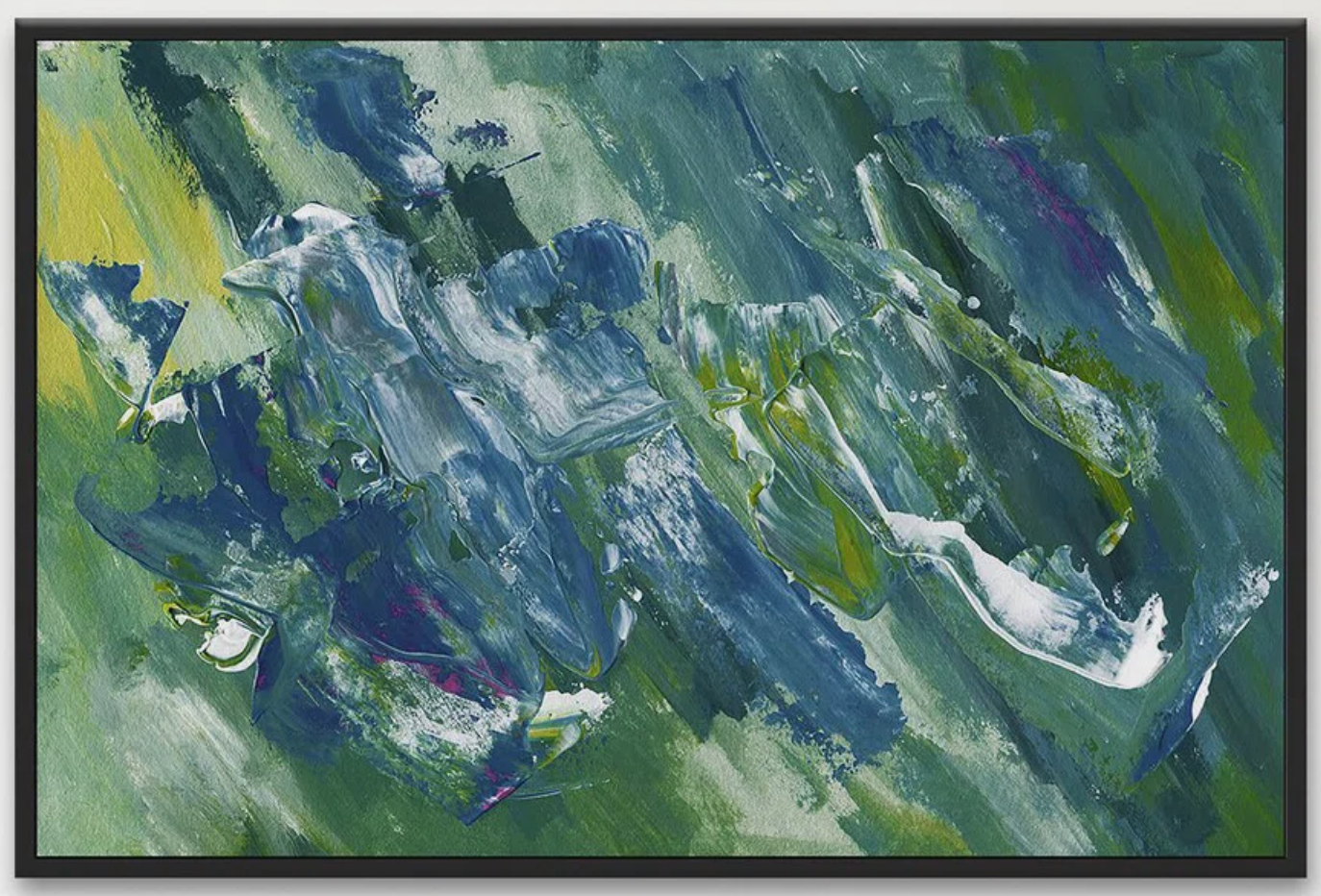16x24 blue & green abstract canvas🐠