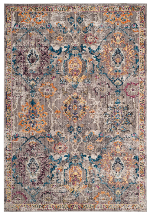 2x8 grey & blue Southwestern runner🪬