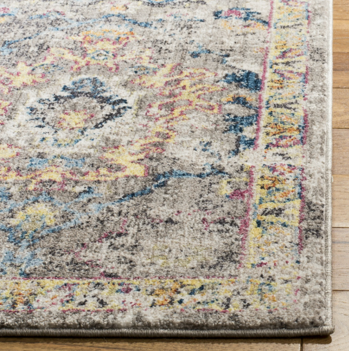 2x8 grey & blue Southwestern runner🪬