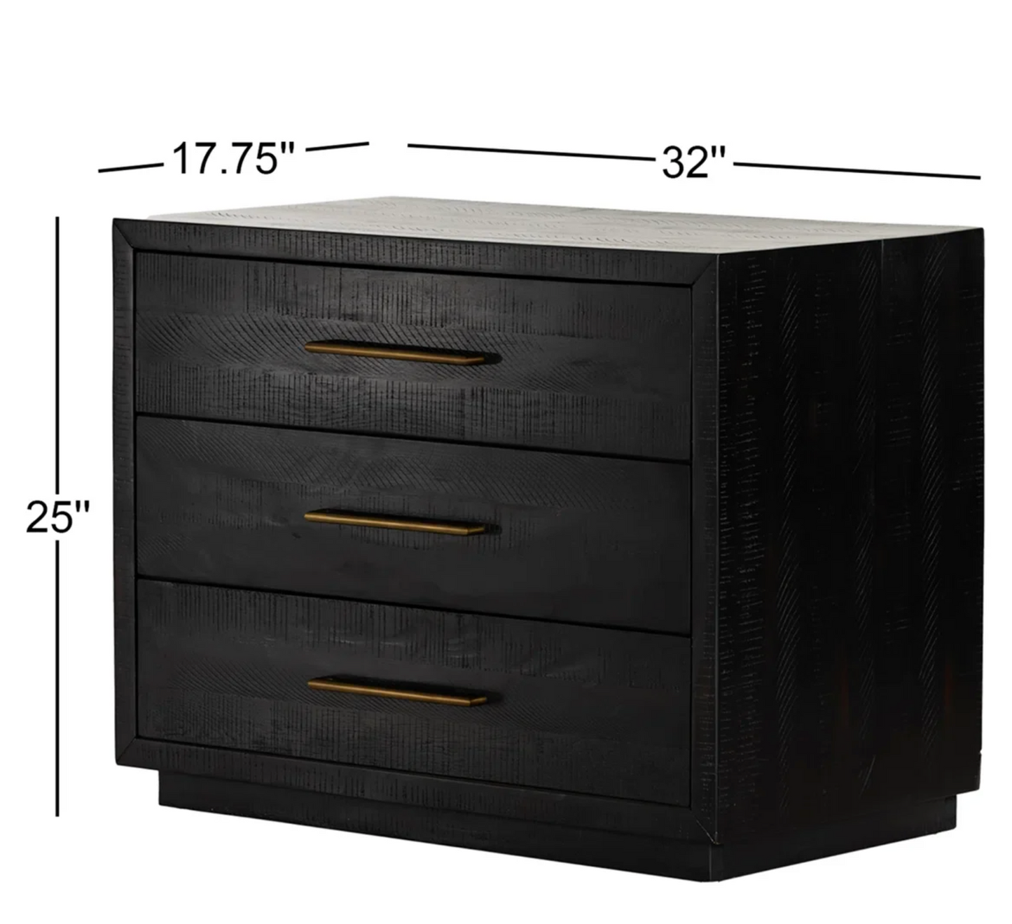 Four Hands burnished black nightstand 🖤
